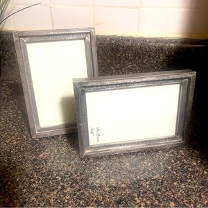 [home] 2 metallic picture frames 4x6
